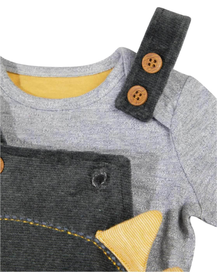 Mothercare Dungarees Boys Set Cotton Bodysuit