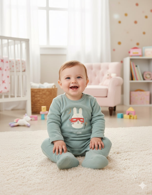 Kiabi France Bunny velour Sleepsuit