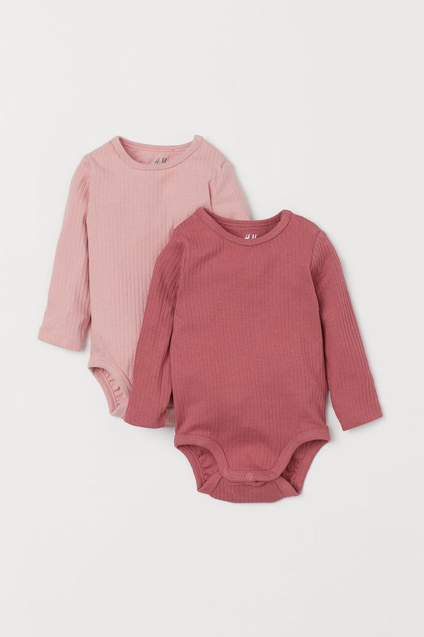 H&M Uk 2-pack long-sleeved bodysuits 2-3 years (LAST ONE)
