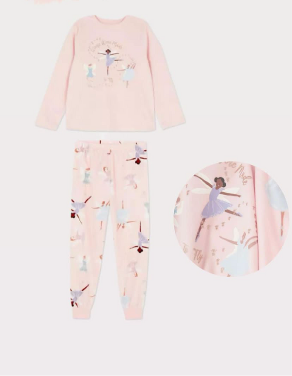 Primark Velour Girls Pyjama (6-7/7-8 Years )