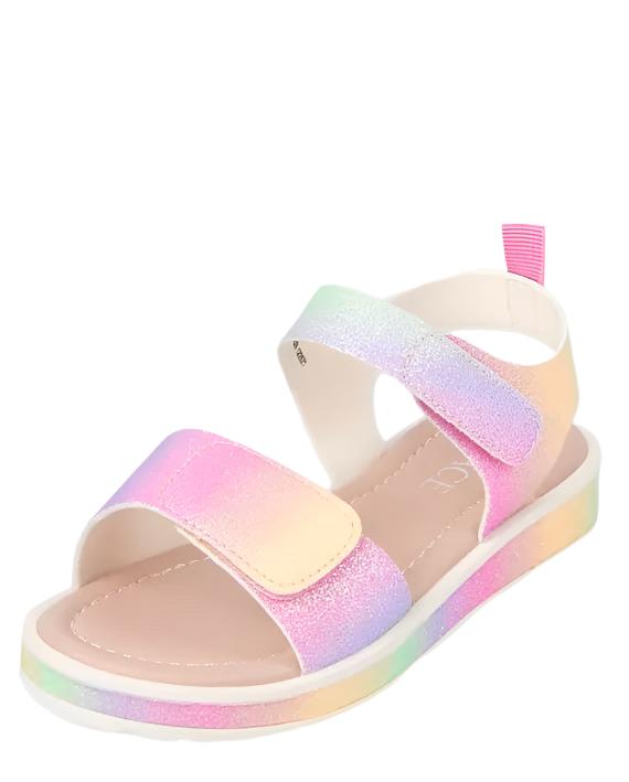  TU Kids Girls Glitter Rainbow Platform Sandals (EUR 23 / 25 )