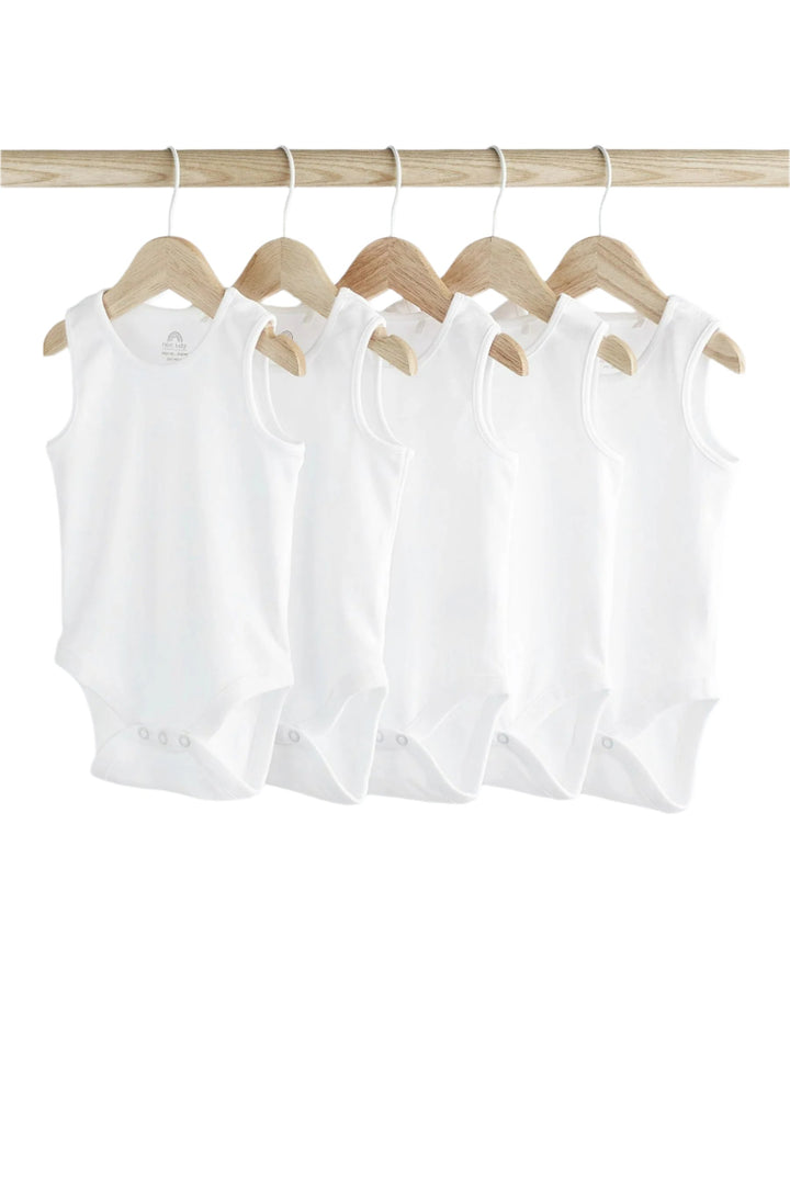 Next 5 Pack Sleeveless Bodysuit 100% Cotton (1.5-2/2-3 Years )