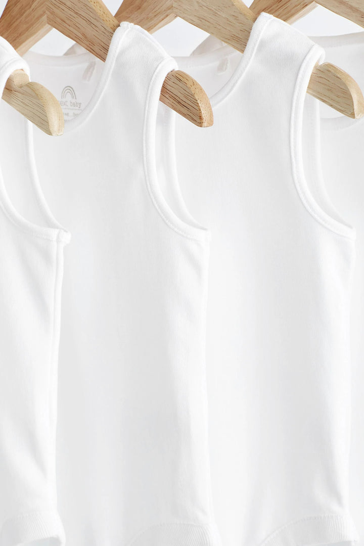 Next 5 Pack Sleeveless Bodysuit 100% Cotton (1.5-2/2-3 Years )