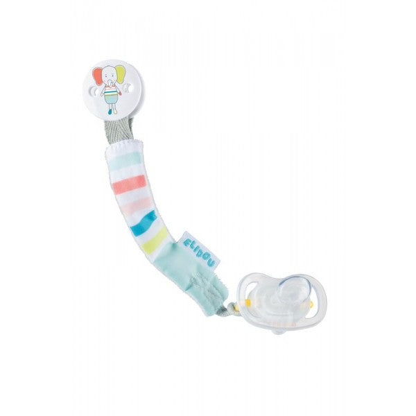 BeBe Confort Fabric Soother Fastener - Elidou Elephant 