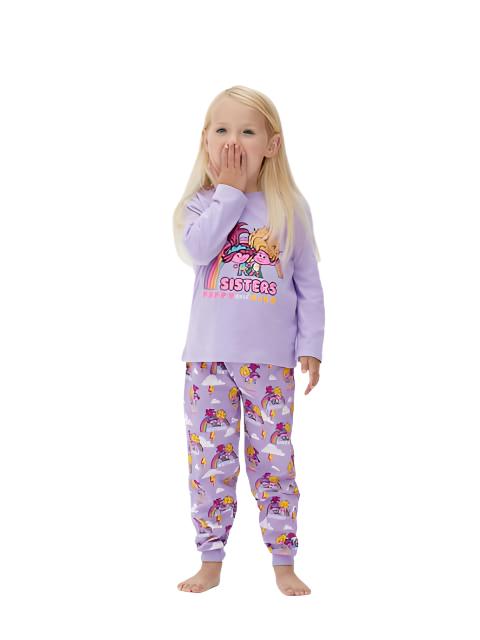 Primark Trolls Long Sleeve Girls Cotton Pyjama