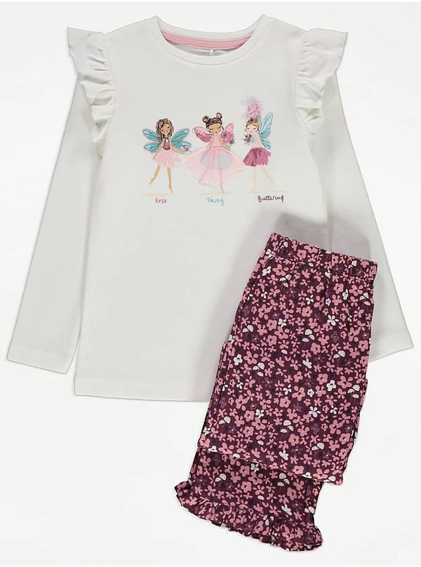 George Uk 100% Fairies Cotton Long Sleeve Pyjama (1.5-2,2-3,3-4 years)