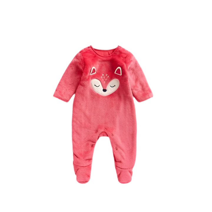 Mothercare Pink Fleece Sleepsuit (1-3/6-9 Months)