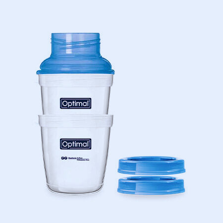 3 Optimal Wide Neck Food & Milk Storage Cups