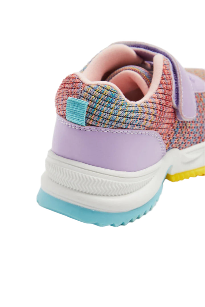 Mothercare Uk Knitted Purple Girls Trainers 
