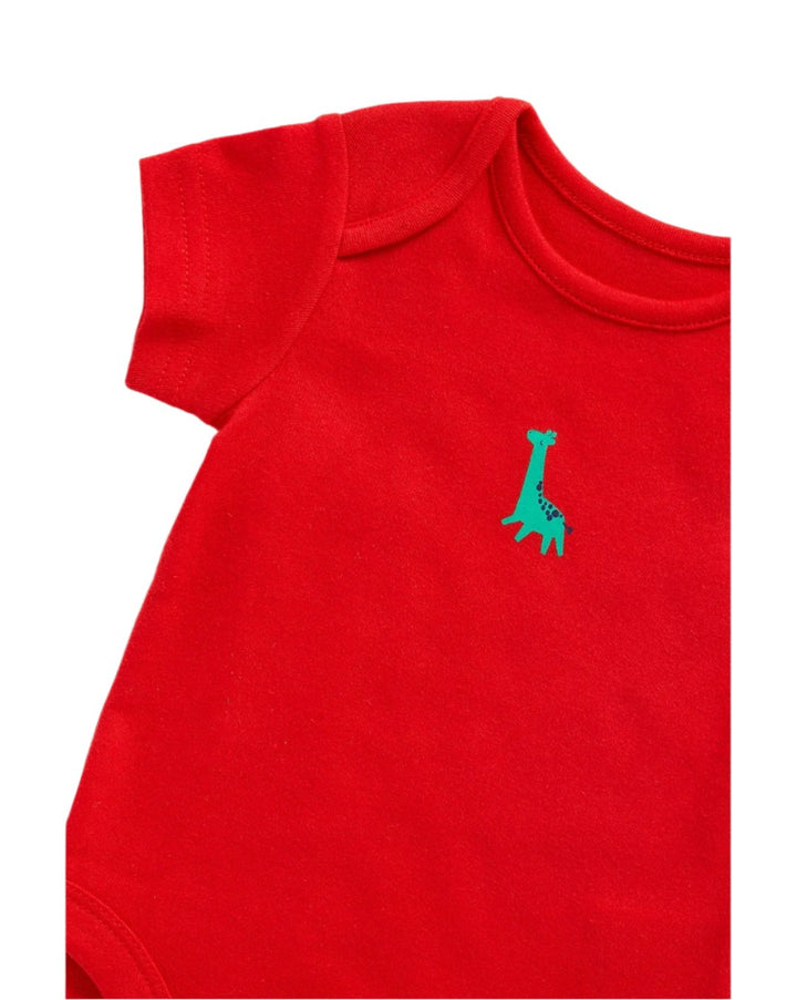 Mothercare Unisex Bright Short Sleeves Bodysuit  - Pack Of 3