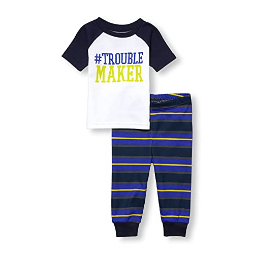 Children Place Short Sleeve Pyjama Trouble Maker (0-3 months)