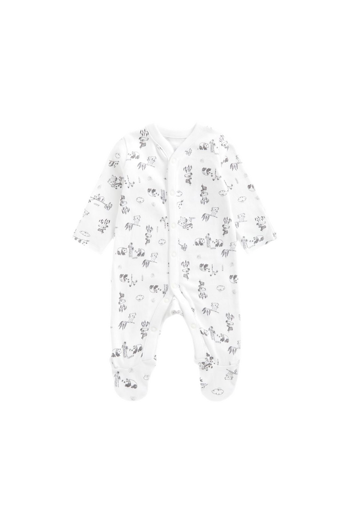Mothercare Unisex Full Sleeves Koala & Panda Printed Sleepsuits - Pack of 3(2-3 years )