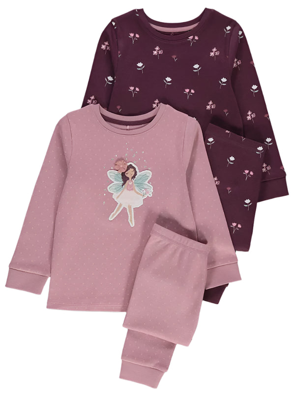 George Uk Floral Fairy Long Sleeve Pyjamas 2 Pack
