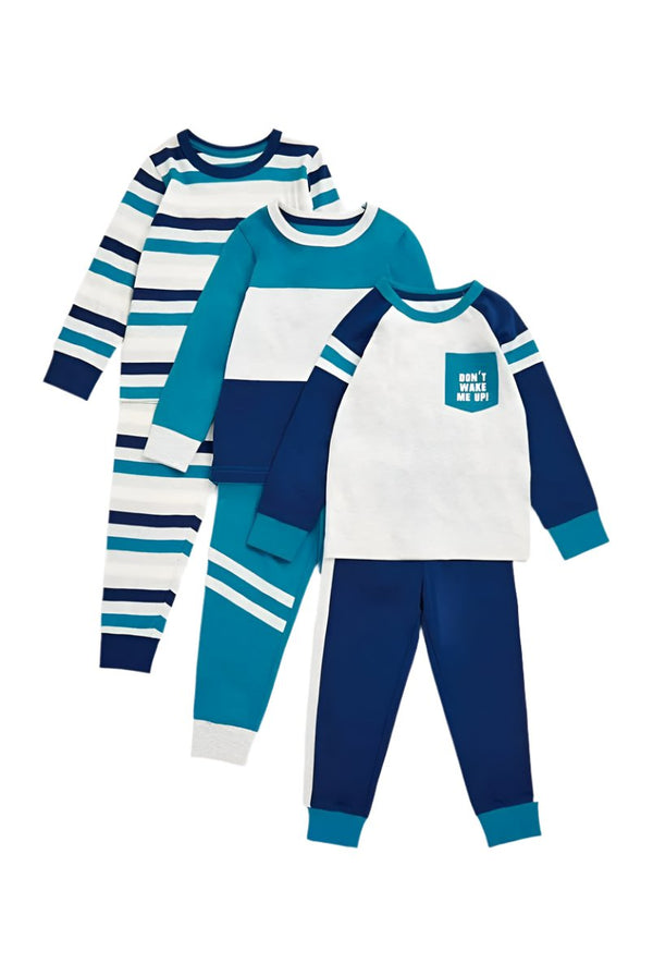 Mothercare Boys Blue Pyjamas - 3 Pack (6-7 years)