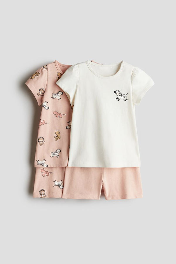 H&M 2-pack cotton Girl Pyjamas (2-3,3-4 years)