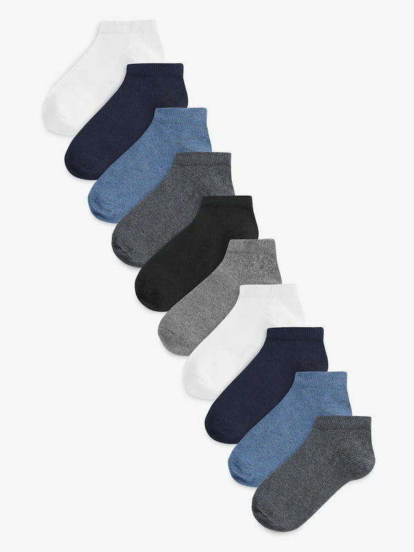 Next Uk Multi 10 Pack Trainer Socks