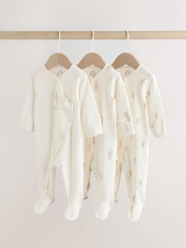 Preorder Next Uk Fairy Mouse 3 Pack Sleepsuits (0-2years)