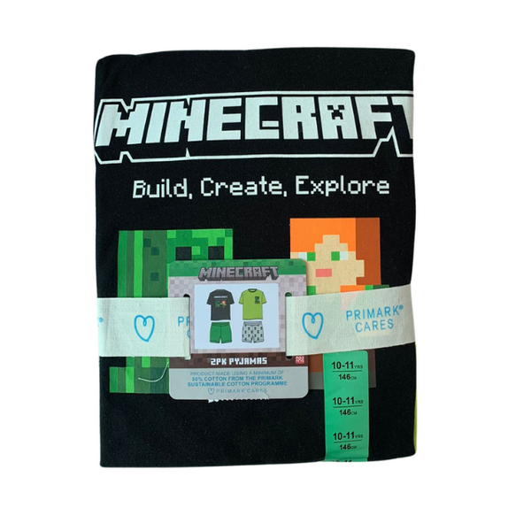 Primark Uk 2 Pyjamas Pack Cotton Minecraft