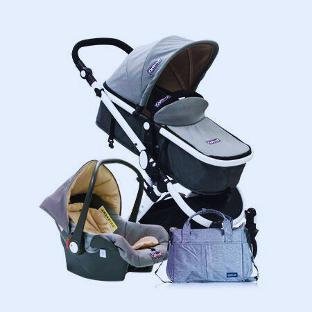A2 Optimal Infant Car Seat + Stroller Set+ Mom & Baby Bag