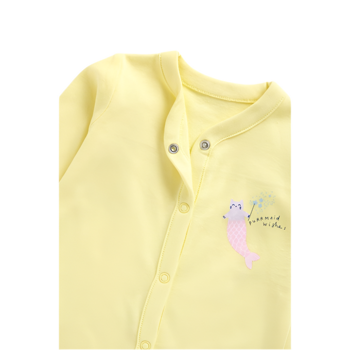 Mothercare Purmaid Full Sleeves Sleepsuits - Pack of 3(18-24/24-36 Months )