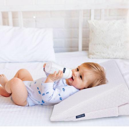 B4 Optimal Baby Crib Wedge Pillow 3 In 1
