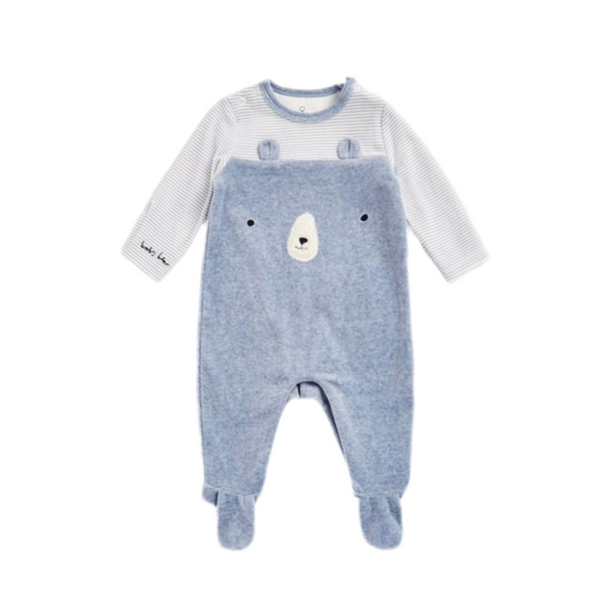 Mothercare Sleepsuit Blue Bear