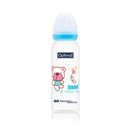 Blue Optimal Narrow Neck Feeding Bottle 240 ML