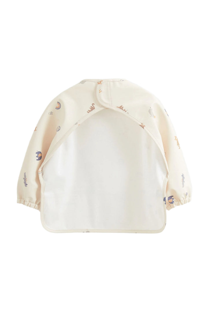 Next uk Neutral Animals Baby Weaning And Feeding Sleeved Bibs