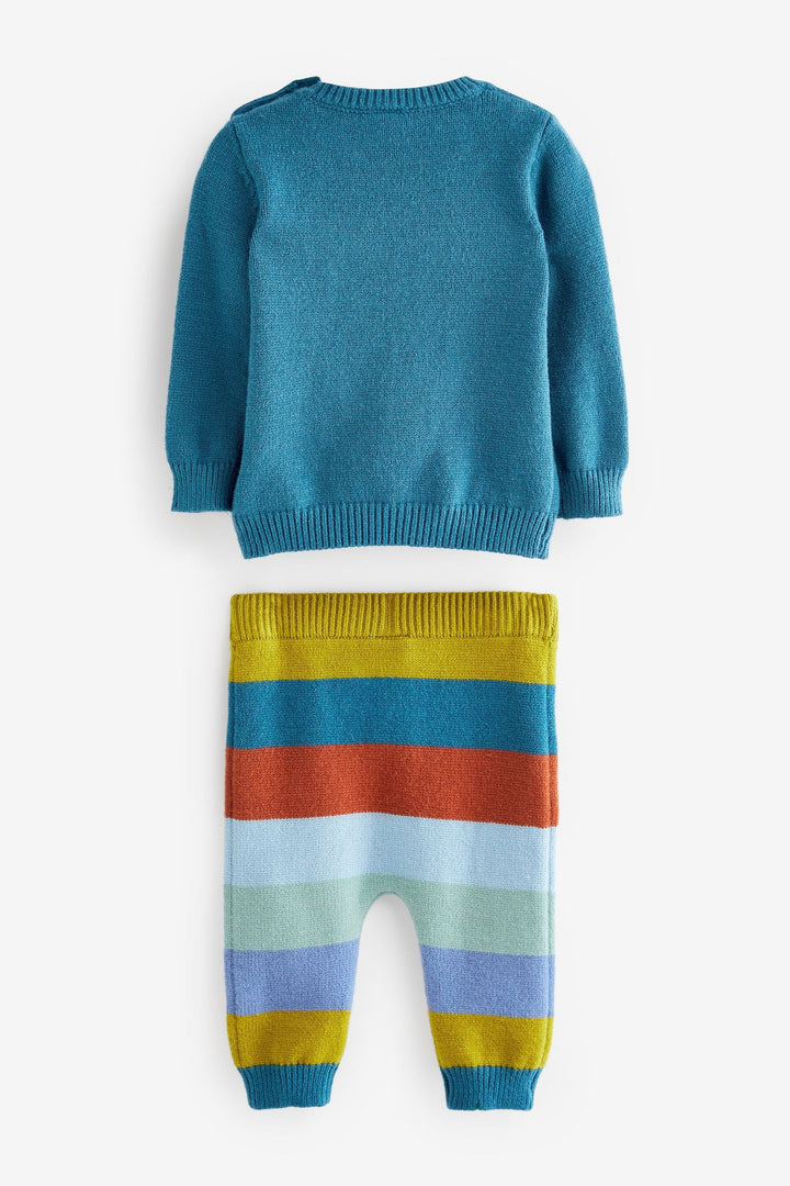 Next Uk Knitted Baby 2 Pieces Boys Set