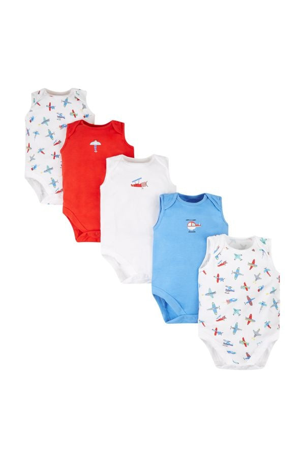 Mothercare Boys Plane Sleeveless Bodysuit