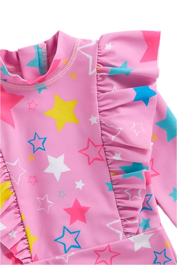 Mothercare UK Girls Sun Safe Stars Swimsuit 