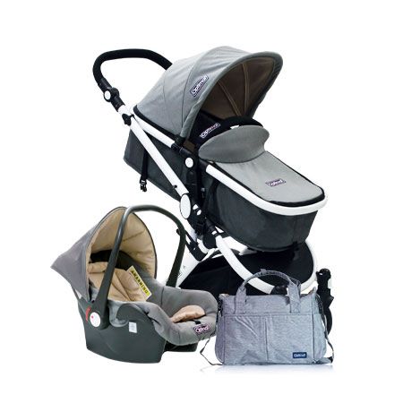 O1 Optimal Infant Car Seat + Stroller Set+ Mom & Baby Bag