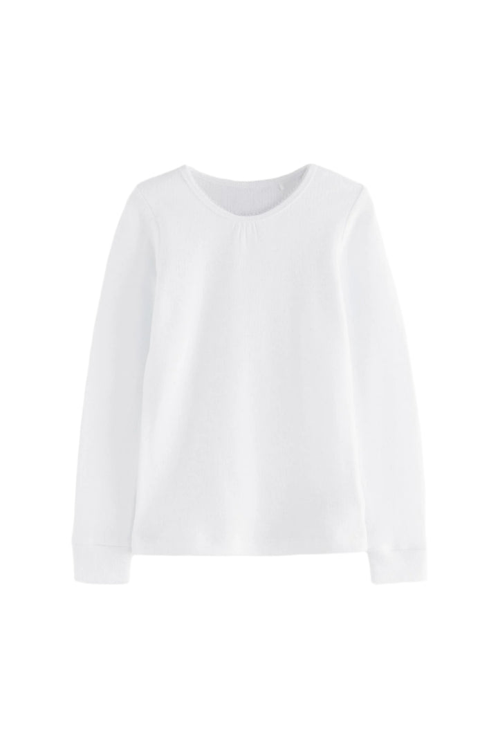 Next Uk Thermal 2 Pack Long sleeve Pink & White Girl Top