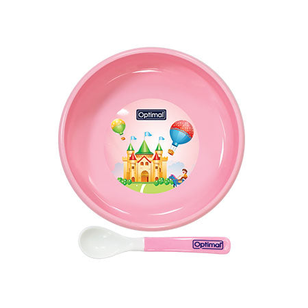 S2 Optimal Non-Slip Feeding plate With Silicone Tip Spoon (4m+)