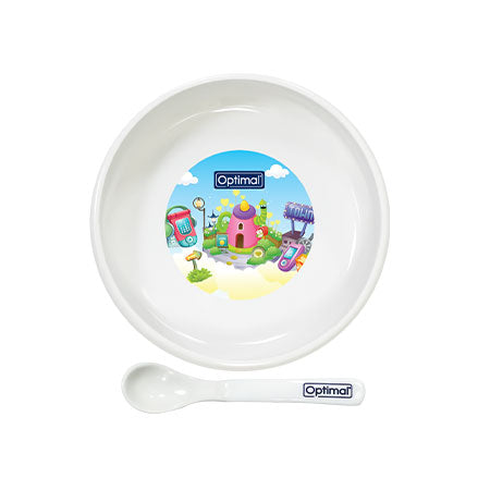 S3 Optimal Non-Slip Feeding plate With Silicone Tip Spoon (4m+)