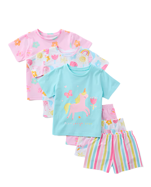 Matalan Girls Pink Pyjamas 