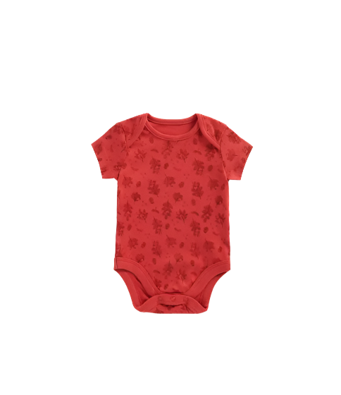 Nature Sleeve Bodysuits red