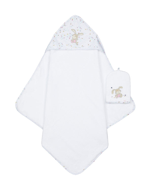 Mothercare Spring Flower Cuddle N Dry Towel &Amp; Mitt Set Multicolor 75x75cm