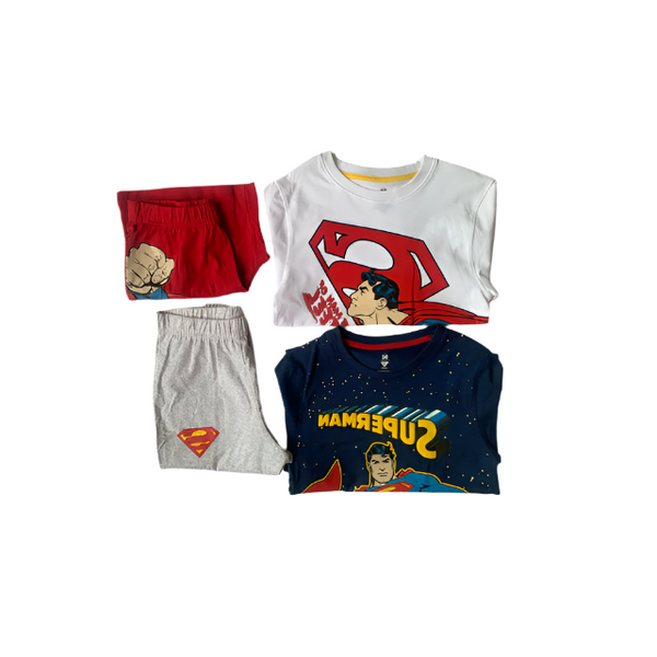 Marvel 2 Pack Super Man Boys Short Sleeve (8-9 Years )
