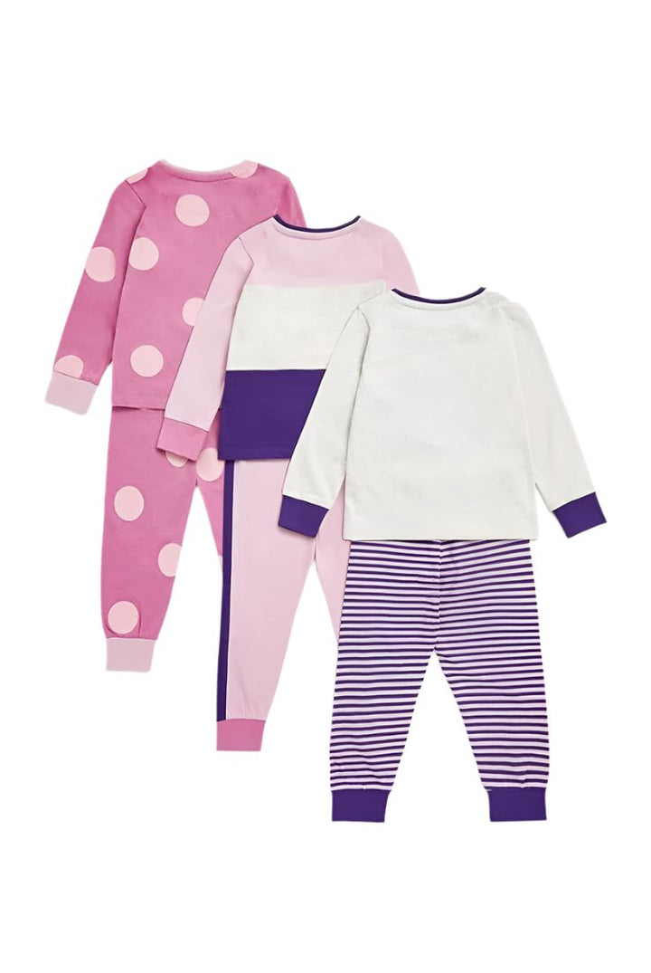 Mothercare Good Vibes Long Sleeve Pyjama Set 3 Pack