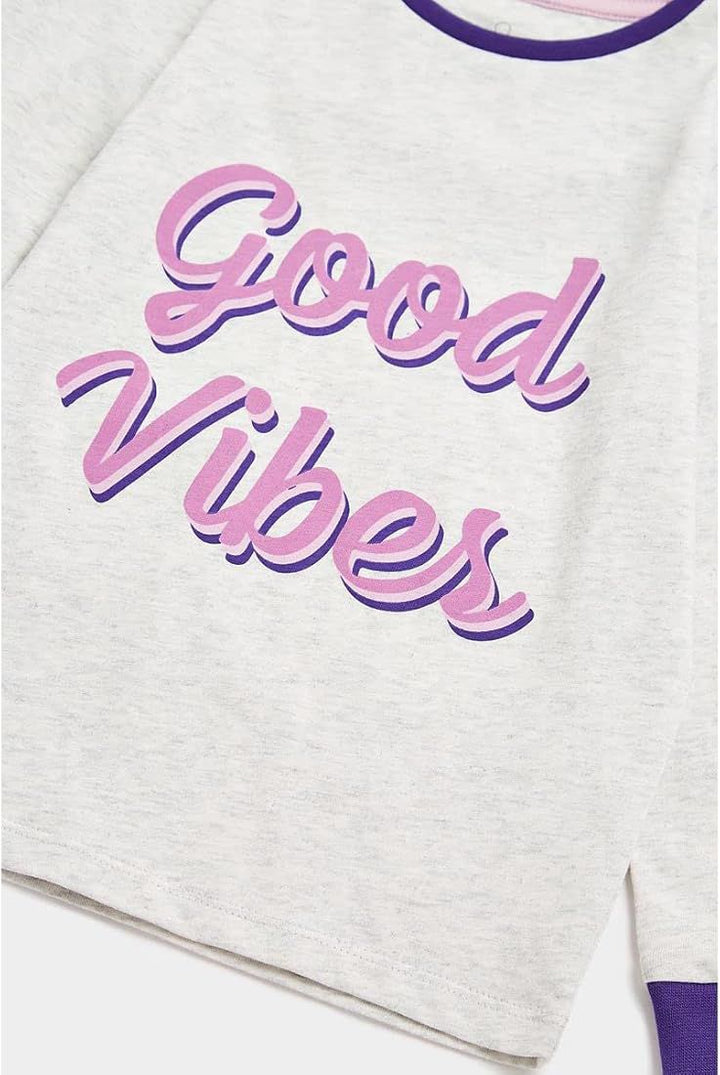 Mothercare Good Vibes Long Sleeve Pyjama Set 3 Pack