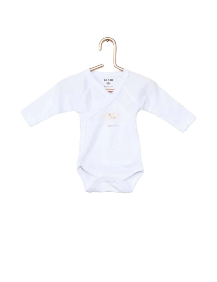white Long Sleeve Bodysuit