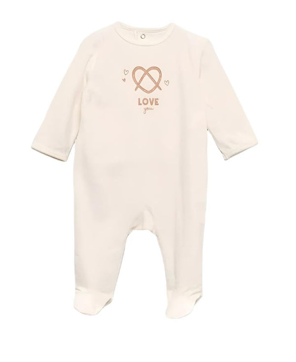 Beige Sleepsuit Velour
