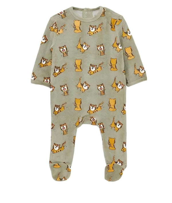 Tiger Sleepsuit Velour