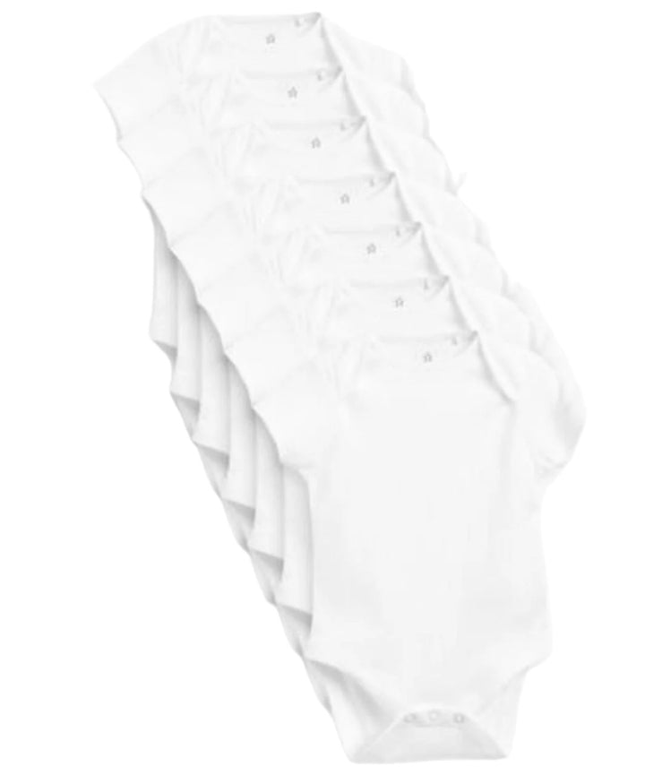 Next 7 Pack Short Sleeve Bodysuit 100% Cotton