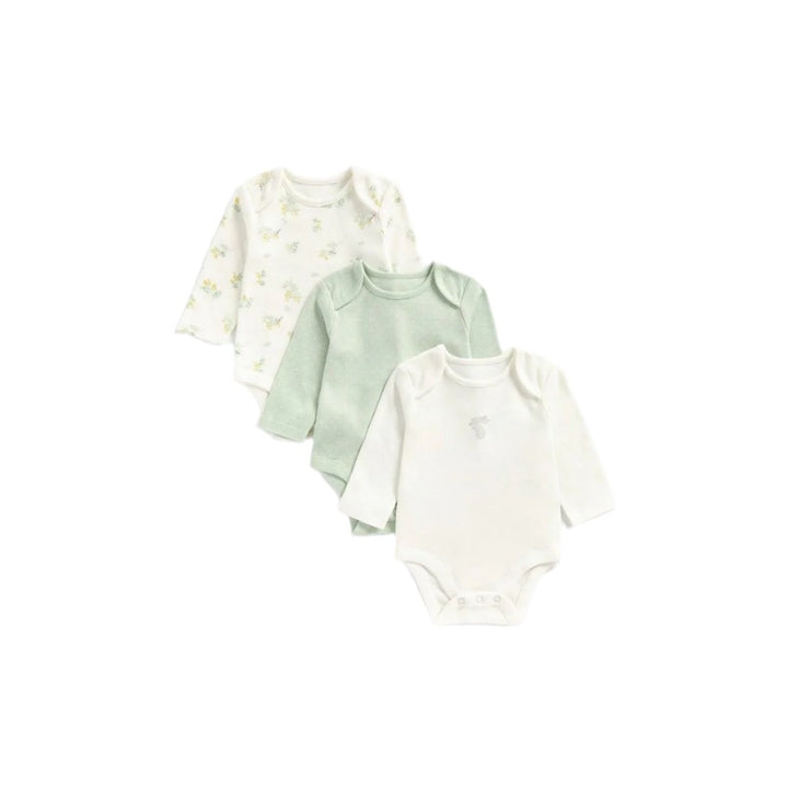 Mothercare Girls The Good Life Long Sleeve Bodysuit- 5 Pack