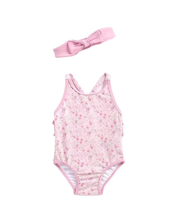 Mothercare Girls Floral Swimsuit