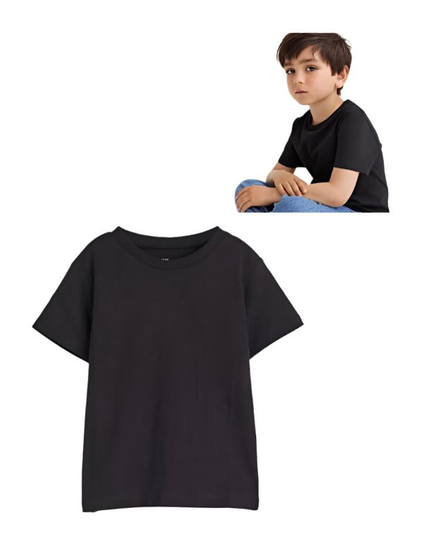H&M Cotton T-Shirt Black Boys 