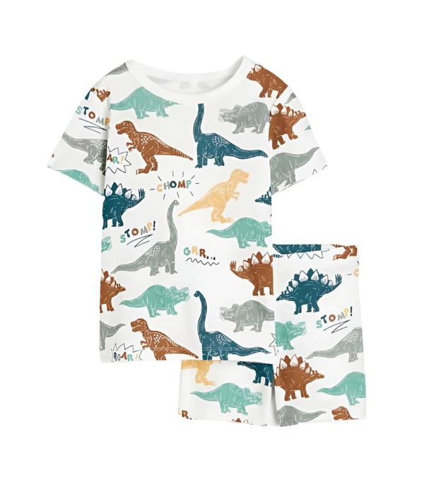 H&M Boy Cotton Top with Shorts Set Dino (6-8 years)