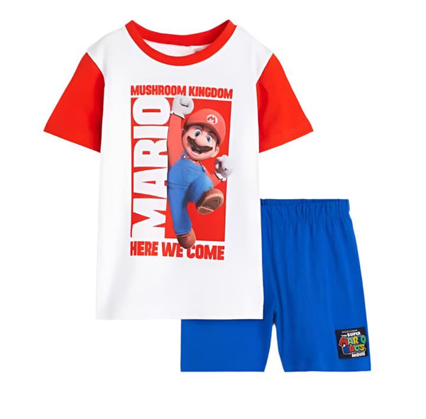 H&M Boy Cotton Top with Shorts Set Mario (2-4 years)